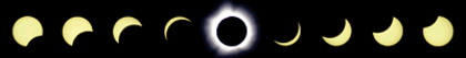  fases do começo ao fim do eclipse