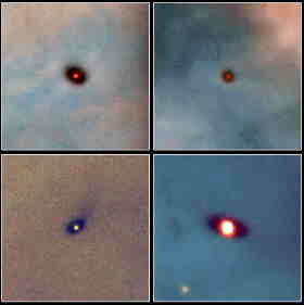 quatro imagem de discos protoplanetarios