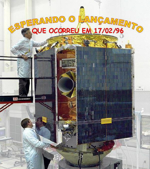 equipe comum telescopio que foi lançado em 17/02/96