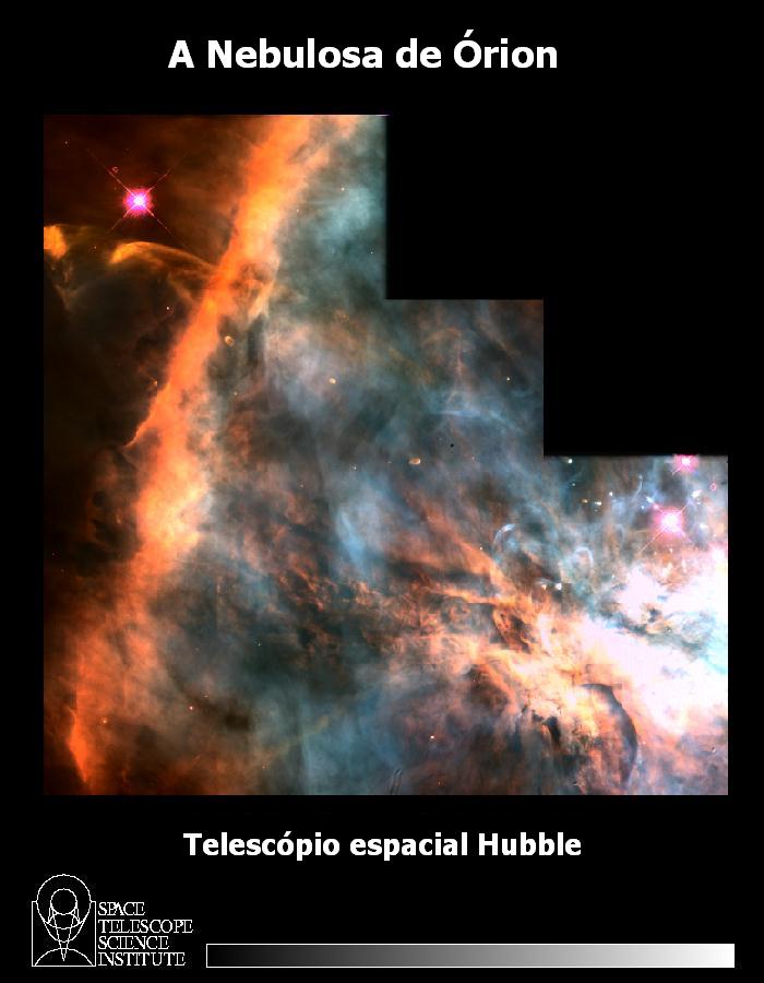 nebulosa de orion fotografada pelo telescopio hubble
