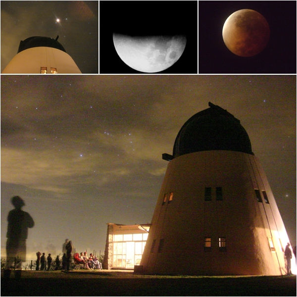 Março/08 -“Eclipse Lunar” - André Duarte e Ener Borba (Astrônomos amadores)

        Apesar de algumas nuvens tênues, o Eclipse Lunar de fevereiro passado foi um show, para quem observou a partir da Serra da Piedade. Na programação do Observatório: Aulas multimídia; laboratório interativo; observações da Lua; Marte; Saturno; Nebulosa de Órion; etc